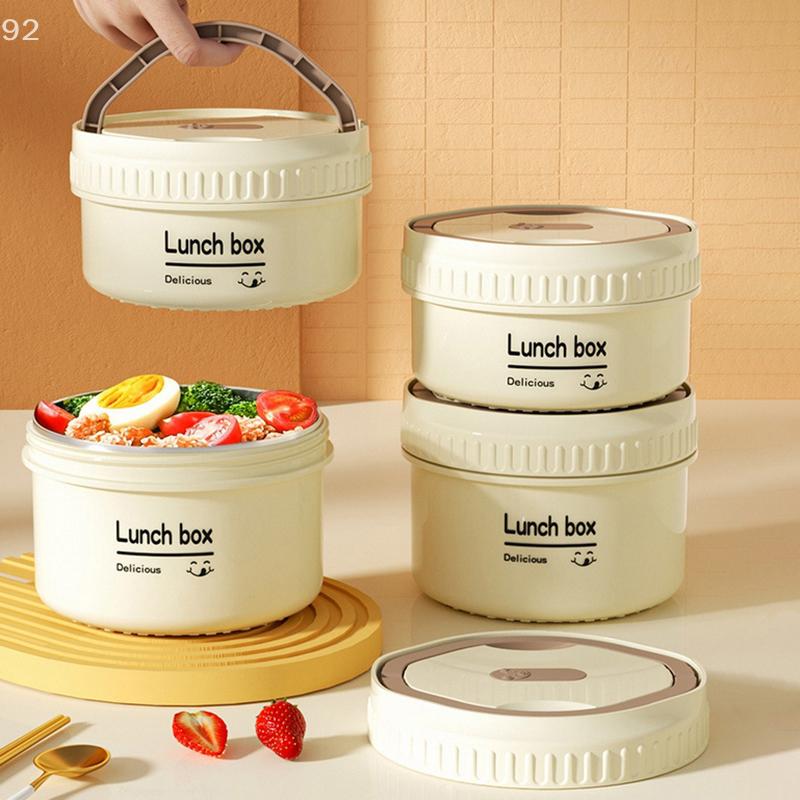 1Set Lunch Box Portable Insulated Lunch Container Set Stackable Bento Stainless Steel Lunch Container
