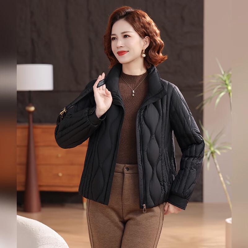 Fengxun Women's Stand-Up Collar Goose Down Jacket