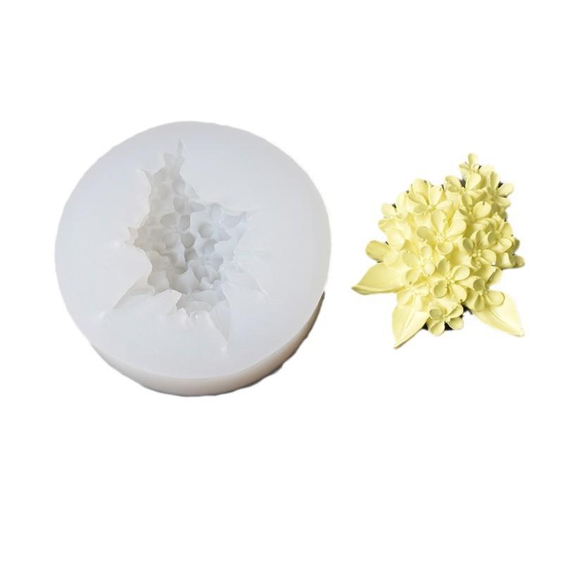 3D Silicone Mold for Plum, Peach, Osmanthus, and Lavender - Ideal for Chocolate, Air Fresheners, Candles, and Gypsum Decorations