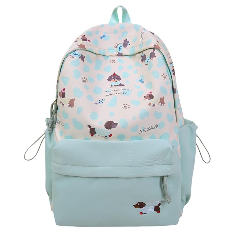 

Рюкзак с леопардовым принтом Женский рюкзак большой вместимости Мультяшный студенческий школьный рюкзак Small зелёный