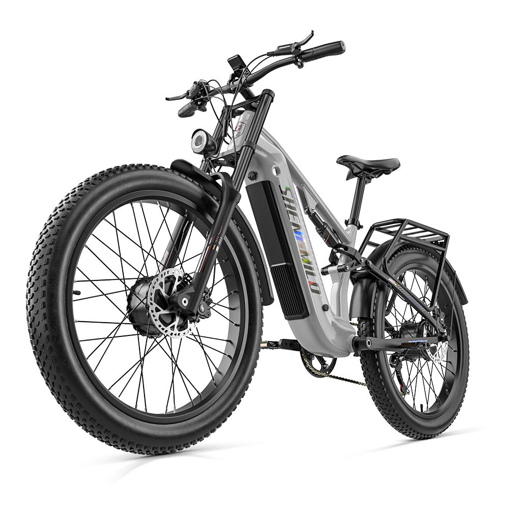 Shengmilo S600 Pro Adult All-Terrain Electric Bicycle 48V25AH Battery 90KM Max Range 2*1000W Dual Motor 45KM/H Top Speed No ABE E-Mountain Bike