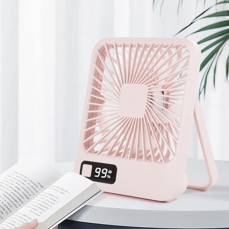 Compact USB-Rechargeable Silent Desk Fan for Home, Office, and Dorm Use