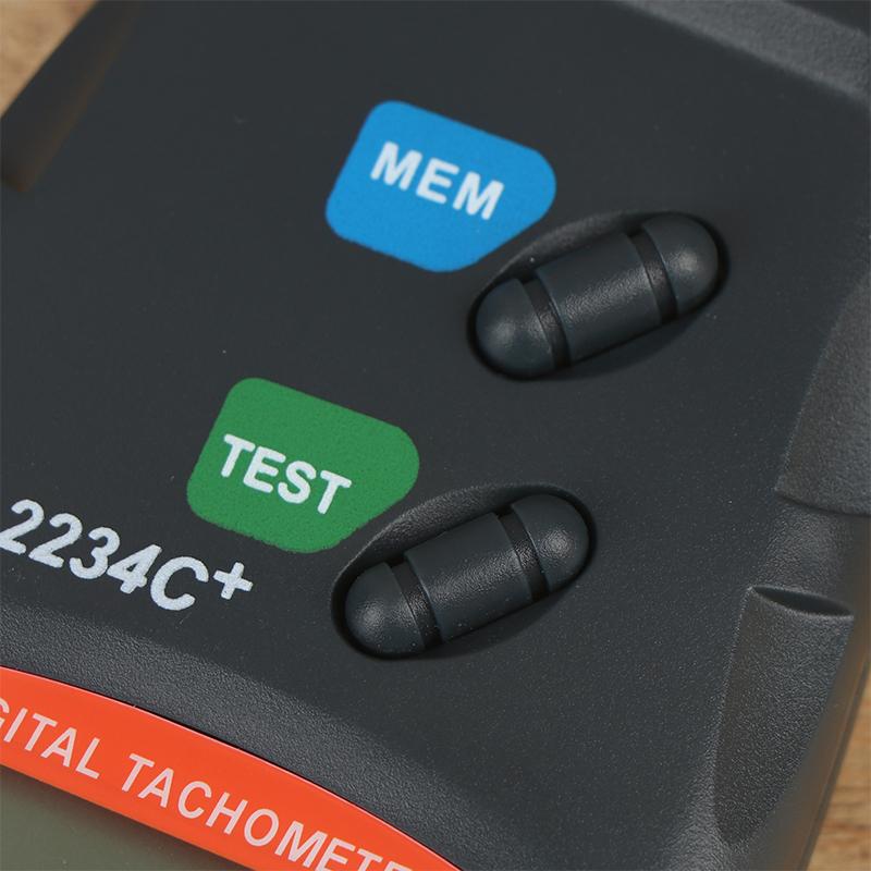 Digital Laser Tachometer Hour Meter Diagnostic Tool Non-Contact Motor Lathe Speed Gauge Revolution Spin Rpm Meter 1Pc
