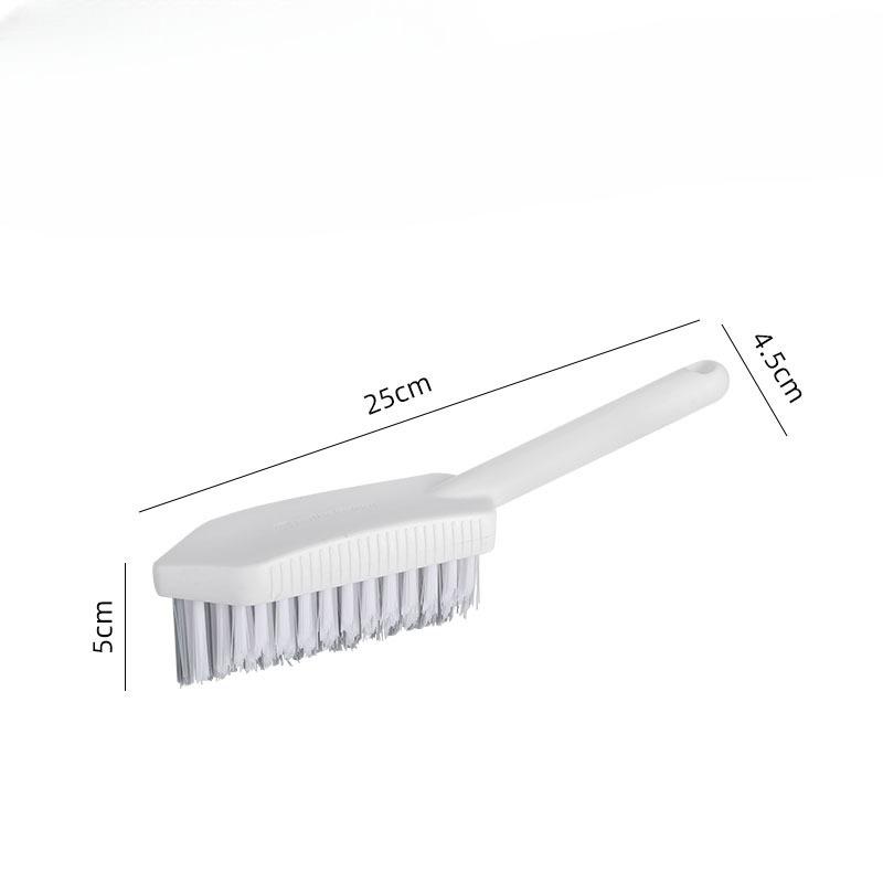 

Gap Brush, Bathroom Tile Floor Brush, No Blind Spots, Household Corner Gap Brush, Hard Bristle Toilet Cleaner, Triangular Floor Joint Brush білий