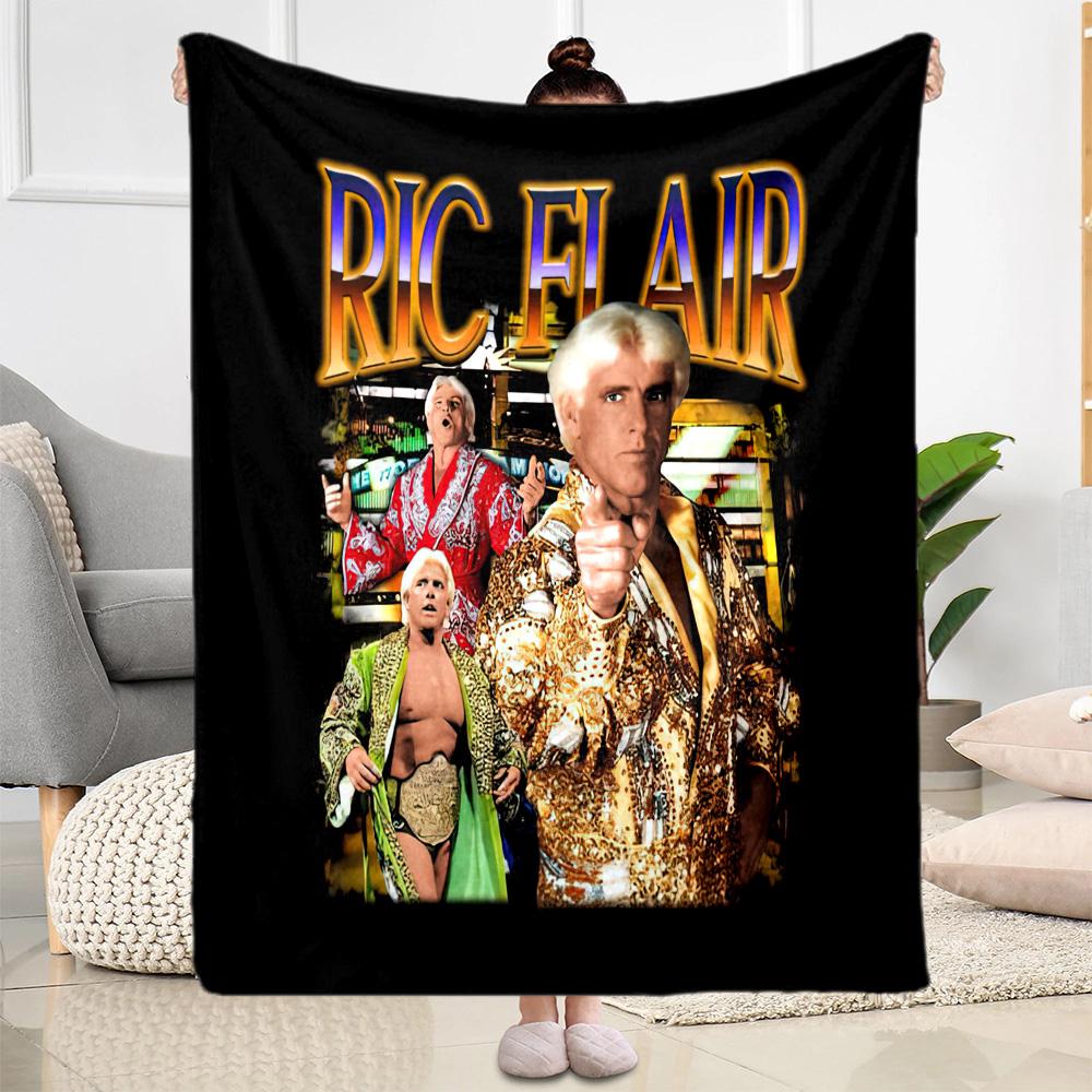 Ric Flair Blankets Are Suitable for Living Rooms,making Them an Ideal Choice for Outdoor Travel and Gifts.