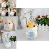 Adorable Creative Hamster Plush Keychain Toy For Cute Animal Lovers 11cm