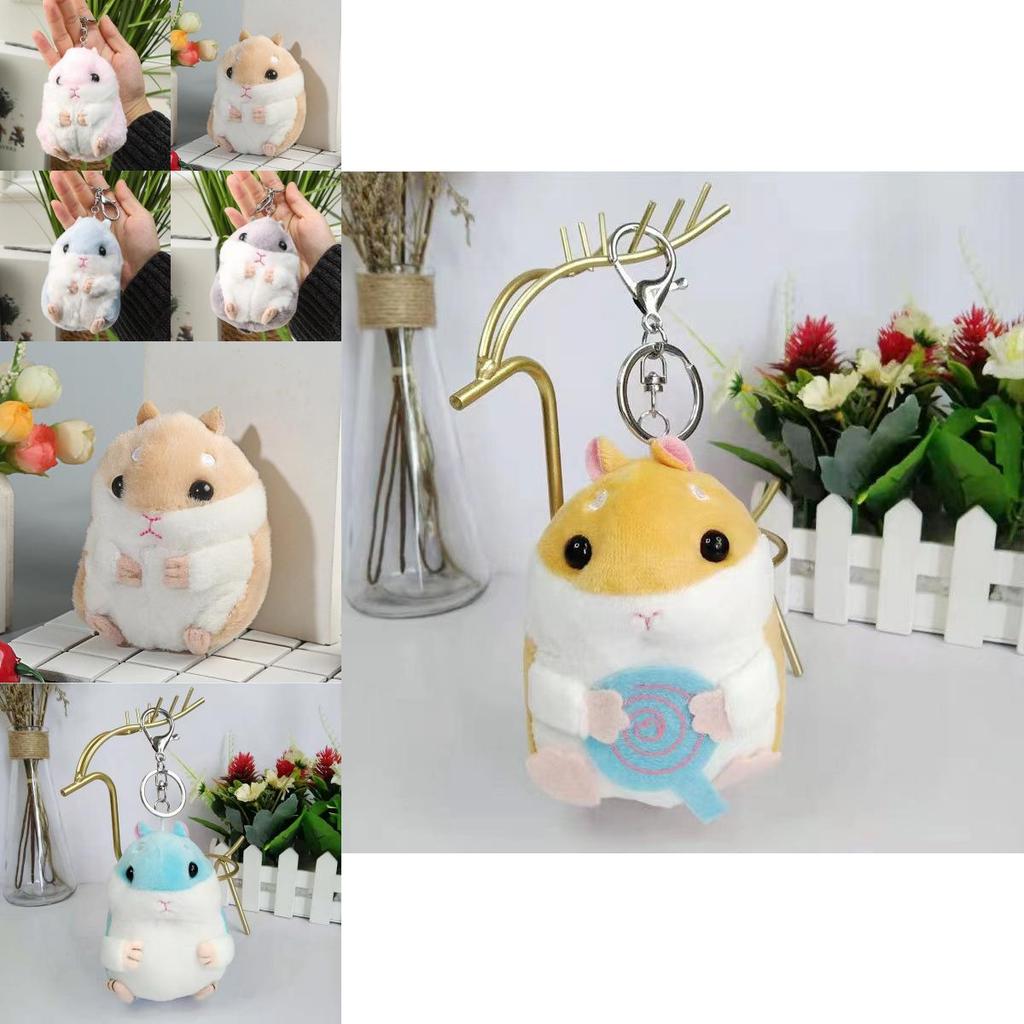 Adorable Creative Hamster Plush Keychain Toy For Cute Animal Lovers 11cm
