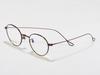 Alloaiweeo [Alo:Ctzen] Ci8709B C3 Beta Titanium Ultra-Light Brown Slim Eyeglass Frame