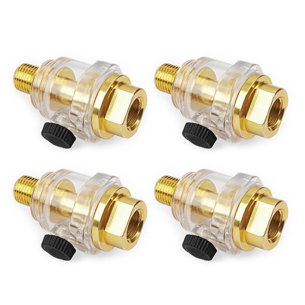 Air Line Lubricator Mini In-line Air Tool Oiler 1/4"NPT Inlet and Outlet for Air Prevent Corrosion Improve Efficiency