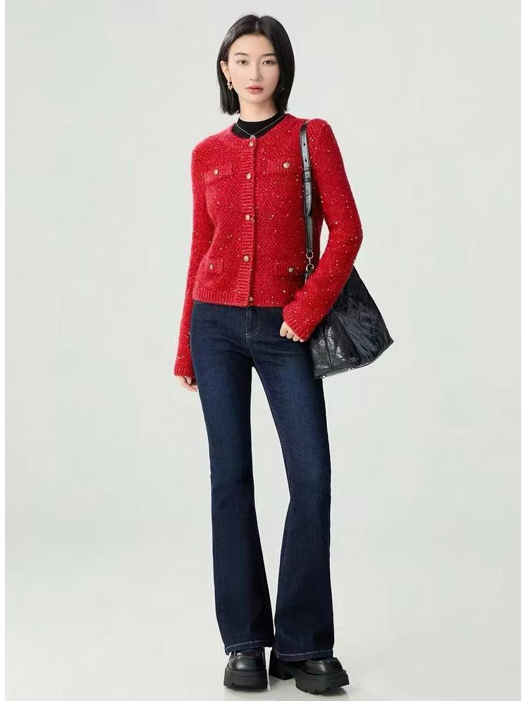 Xiaohe 25 Retro High-Waist Slimming Flare Jeans