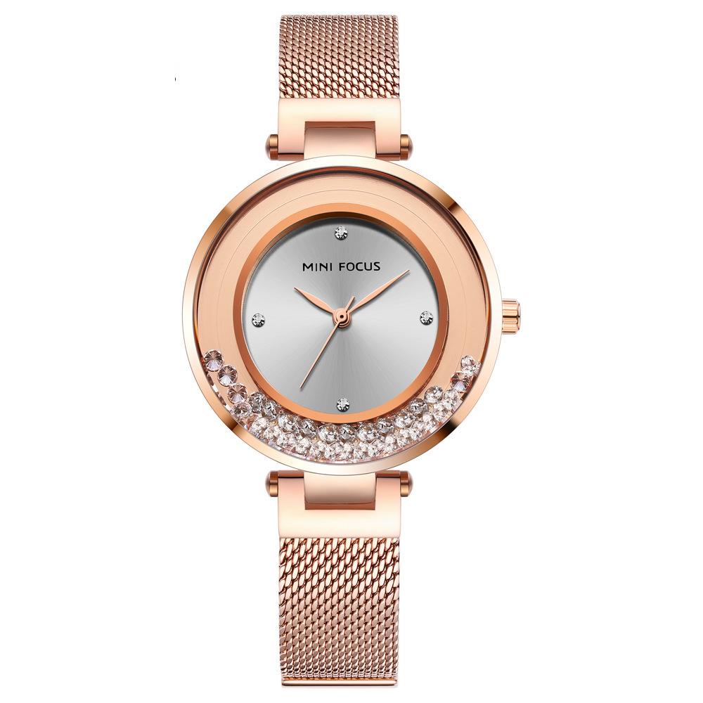 Women's Watch Diamond-encrusted Fashion Women's Watch Hot Style Steel Mesh Strap Women's Watch