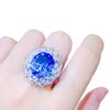 2026 The Beautiful Legend of The Blue Sea High Sense Aquamarine Pendant Necklace Light Luxury Ring Color Treasure Earrings Female