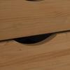 Desk and Rolling Cabinet Set MOSS 2 pcs Honey Brown