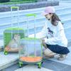 Portable Cat and Small Dog Rolling Suitcase Carrier with Large Capacity