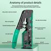 Heavy Duty Networking Cable Crimper Wire Crimping Tool Rj45 Rj11 Wire Stripper Comfortable Grip, Efficient Cutting