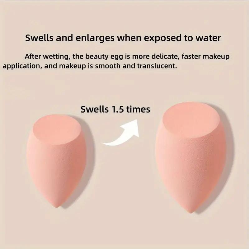 14pcs Makeup Sponge Set With Storage Jar Makeup Blender Cosmetic Puff Makeup Sponge Cushion Foundation Powder Sponge Beauty Tool
