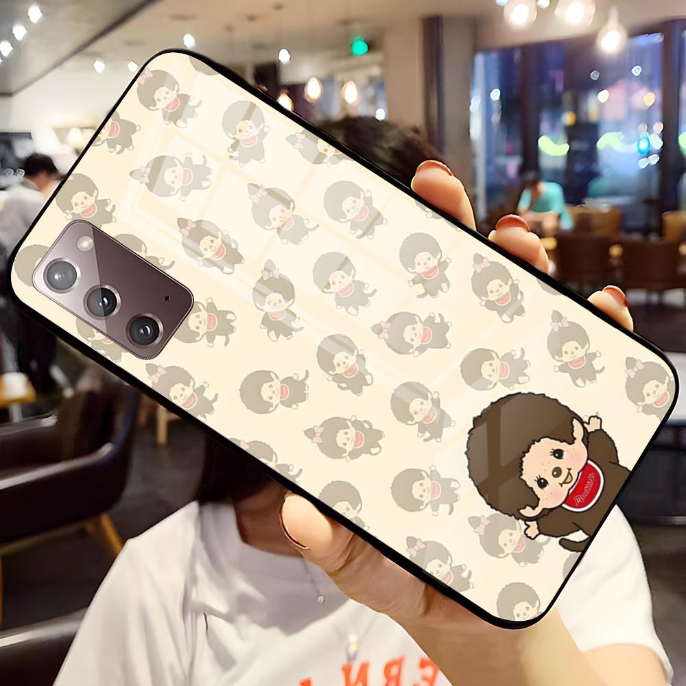 Cartoon M-Monchhichis Phone Case For Samsung S25 Edge Ultra S23 S22 S21 S20 Ultra Plus S24 Fe A54 A53 A25 A16 A14 Glass Cover