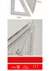 Large Transparent Plastic Triangle Ruler Set (30/40/50 cm) for Drawing and Right Angles
