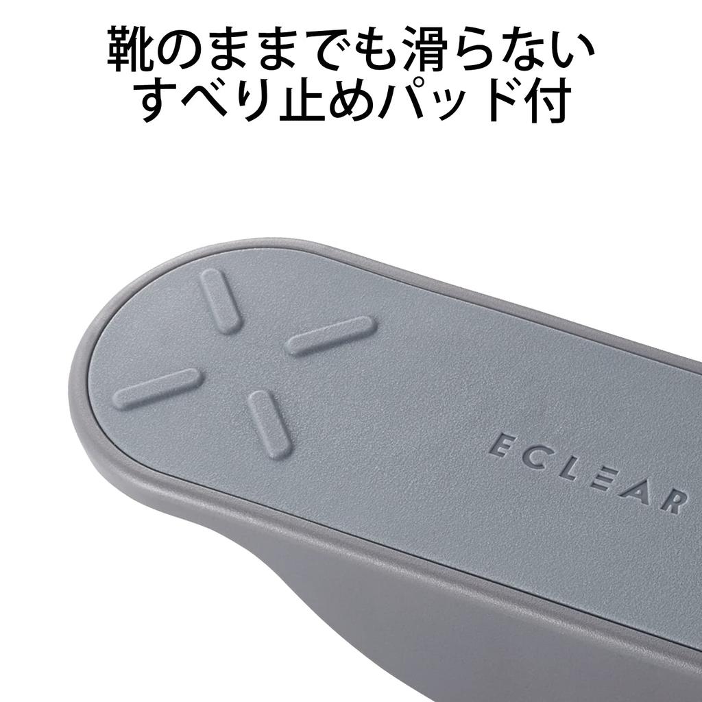 ELECOM Foot Stretch Can be used with shoes Office Eclear Dark Gray Board, on, Acupressure, Shiatsu, Refreshing, Stretch, Stretch, - HCK-SBDGY