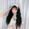Wigs Women's Long Hair Corn Perm Headband Half Head Net Red Goods Integrated Non-trace Wool Roll Wig Set