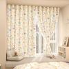 No Punching Velcro Blackout Curtains Pasted Dormitory Bay Windows Opaque Rental Gauze Finished Products