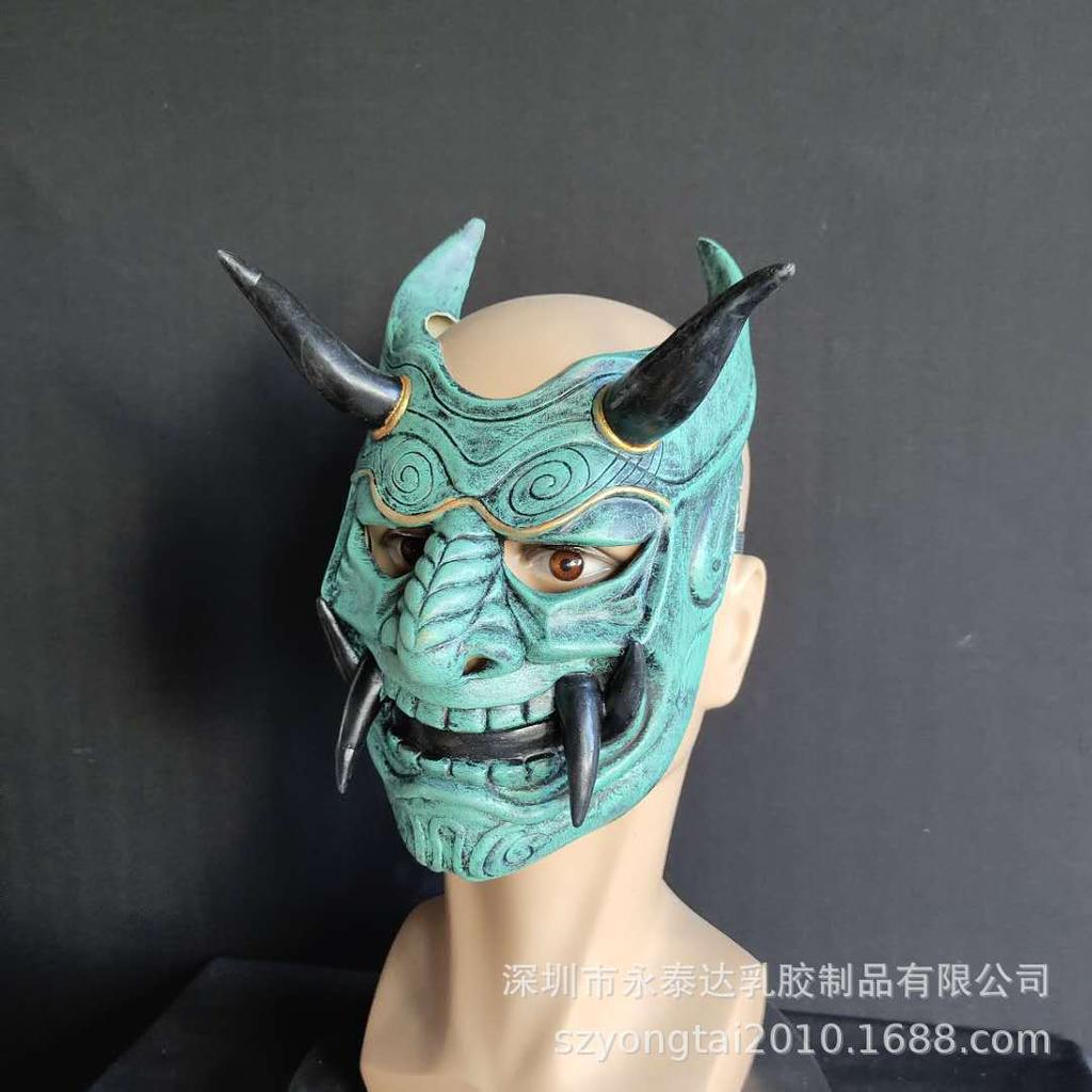 Red Hannya Mask  cosplay Noh-style Japanese masks for Halloween parties
