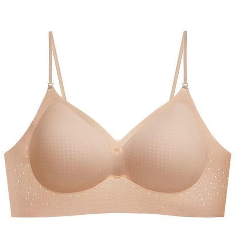 Women's Summer Thin Flash Shoulder Belt Beautiful Back Sling Breathable Gather on The Support of Non Trace Underwear