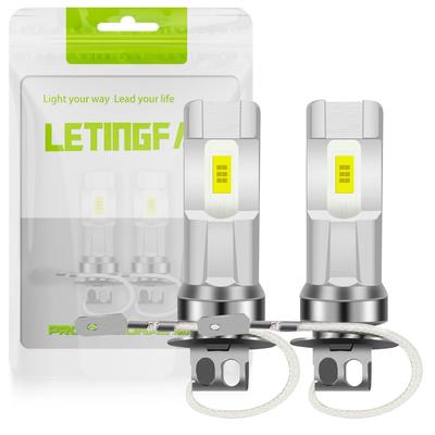 H3 LED Fog Lamp, Explosive Light, White, Compatible with Vehicle Inspection, H3 LED, H8