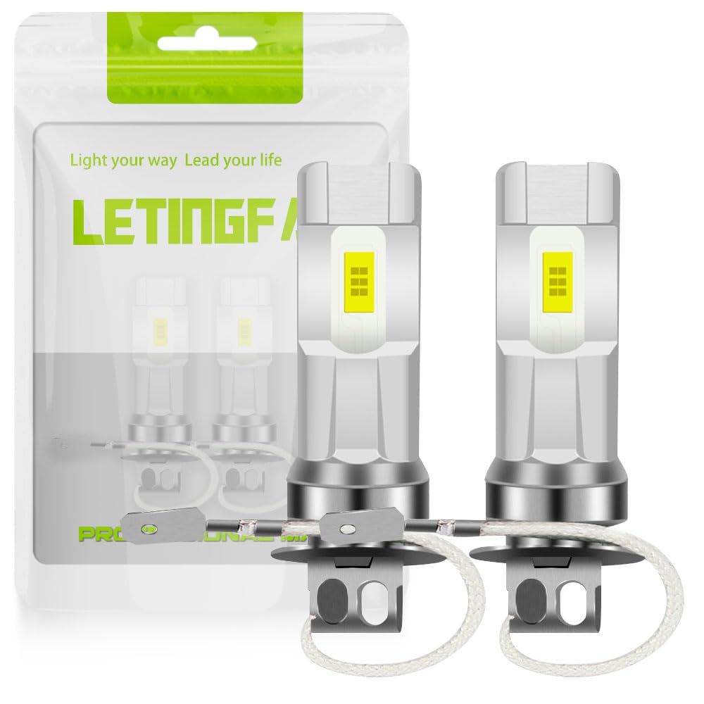 H3 LED Fog Lamp, Explosive Light, White, Compatible with Vehicle Inspection, H3 LED, H8