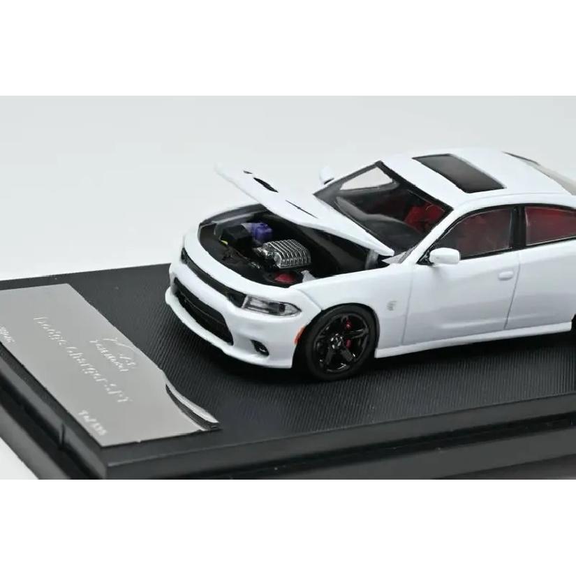 7CM Model 1/64 Alloy Car Model, 2023 Charger SRT Hellcat, available in black and white
