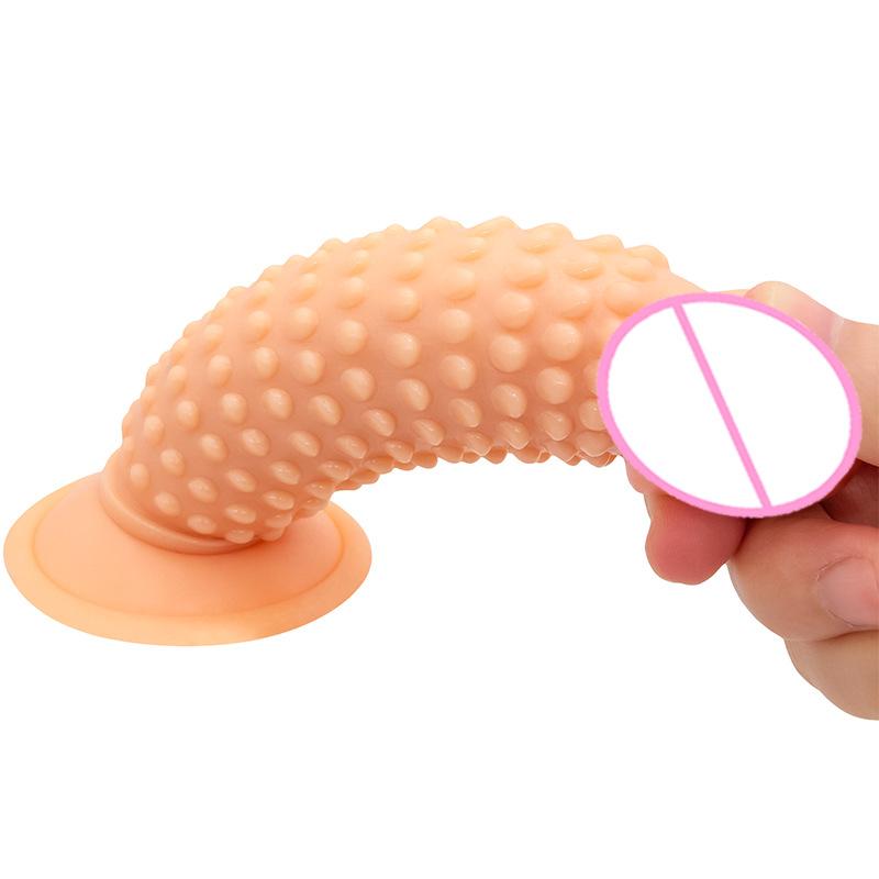 Particles Stimulate Corn Dildo with Suction Cup Butplug Sexe Jueguetes Sexuales Adult Analplug Erotic Masturbator Pleasure Waterproof & Easy To Clean