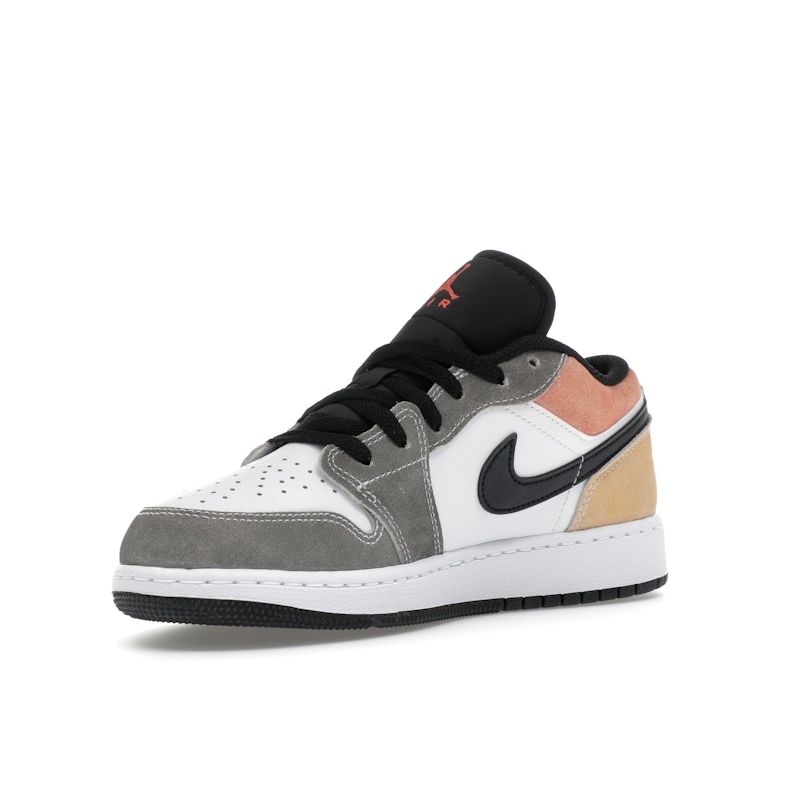 Air Jordan 1 Low SE GS Flight Club Kids Sneakers White Black Magic-Ember DX4374-008