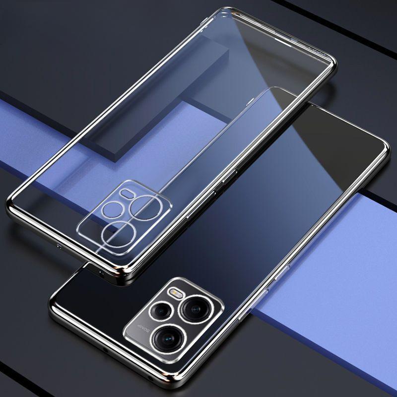 

Для Redmi Note 12 Pro Plus 5G 12Pro 12Pro+ гальванический чехол для телефона объектив все включено силиконовый мягкий чехол задняя крышка чехлы Redmi Note12ProPlus серебряный