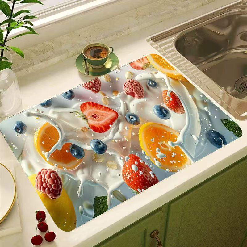 Creative Diatom Mud Kitchen Counter Draining & Quick-Dry Mat