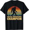 Social Distancing Champion Trendy Meme Funny Bigfoot Gift Unisex T-Shirt