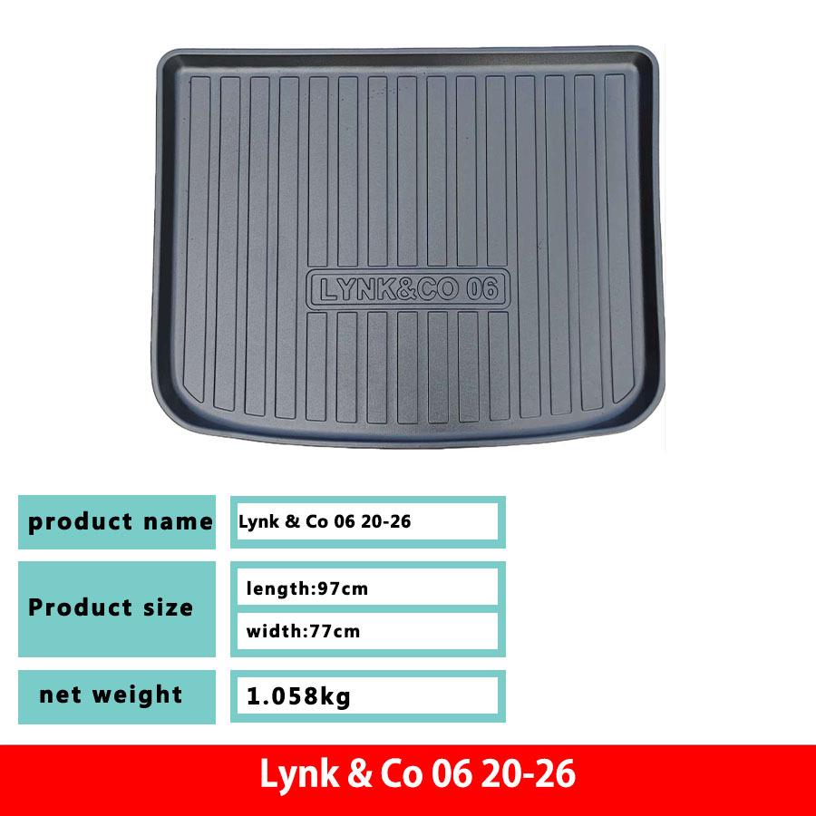 Durable, Waterproof TPE Trunk Mat for Lynk & Co 06 (2020-2026) Rear Trunk 97x77 cm