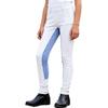 Kids Girls Horse Riding Pants Equestrian Breeches Elastic Waistband Leggings with Side Pockets for Training and Competition
