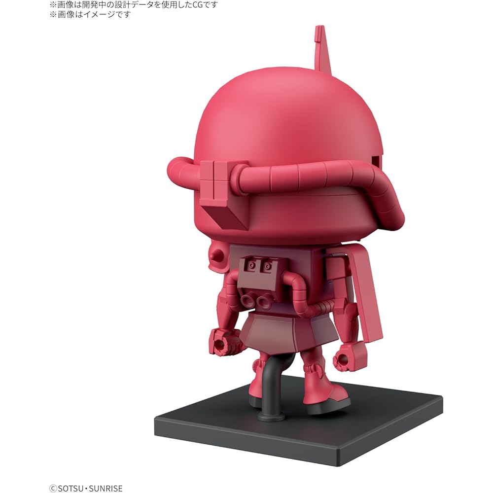 Bandai Spirits Gunpla-kun Zaku-kun & Char Zaku-kun Set 1/1 Scale Color-Coded Plastic Model