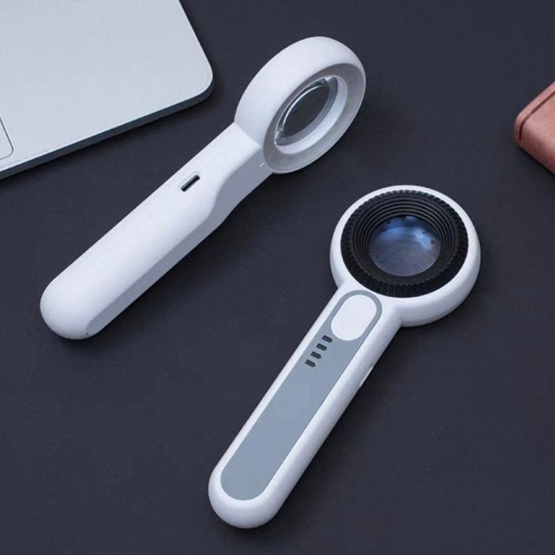Professional Gemstones Magnifier High Magnification Jewelry Loupe with Rechargeable Battery and Light System for Jewelry