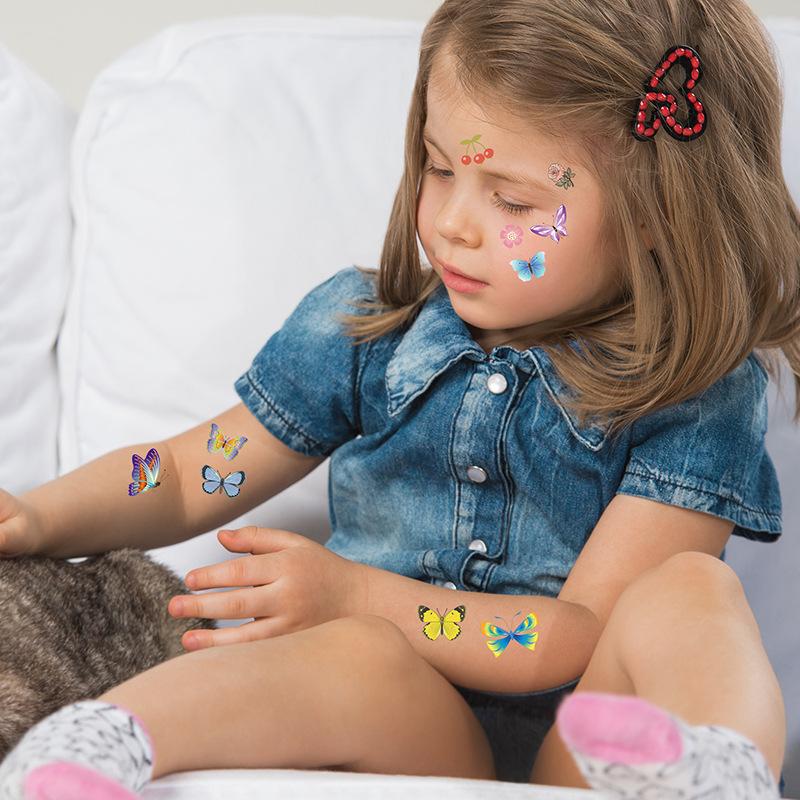 Trendy Unisex Sticker Toy Tattoo Sticker Little Fresh Arm Cute Watch 10Pcs set Waterproof Children's Set Face INS Cartoon