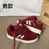 Pánské boty v hongkongském stylu vínové chlebovky pánské ins tide 2024 podzim retro nové streetové univerzální ležérní plátěnky
