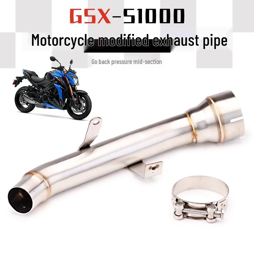 Suzuki GSX-S1000 Stainless Steel Backpressure Removal Exhaust Mid-Section (2015-2022 Models)