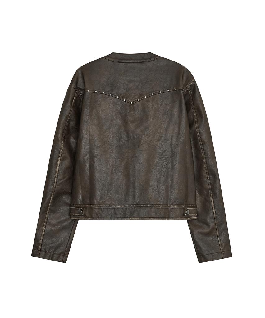 DEFGARMENTS Western Biker Leather Jacket [2Color]