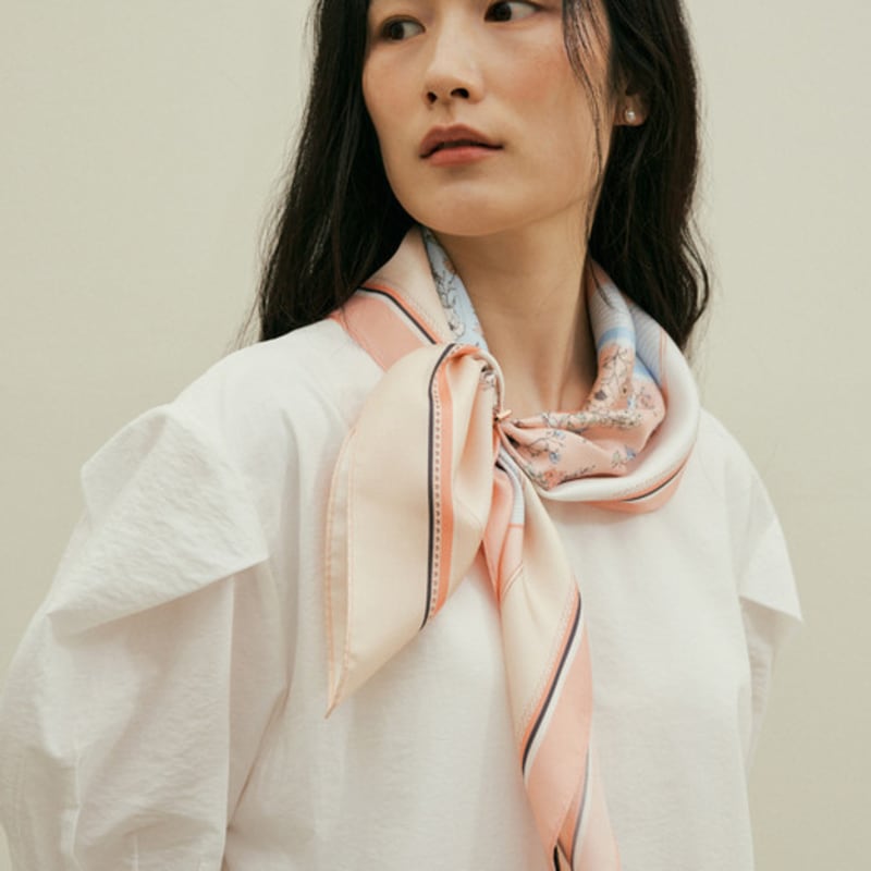 Saint Luxure Mini Square Scarf Petite Garden SL22SMSPG