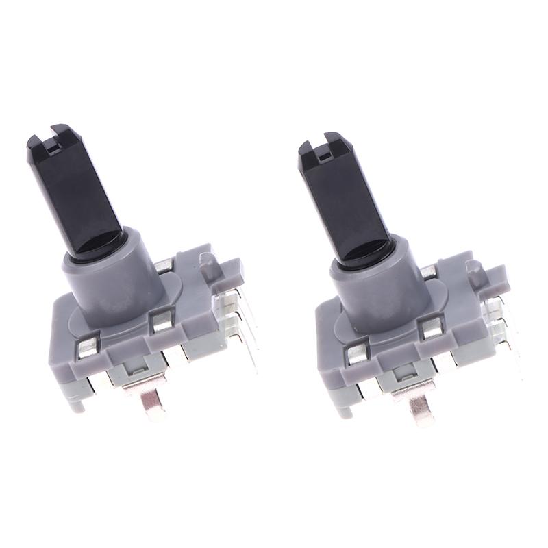 2Pcs Ec16 Rotary Encoder 3Pins 360 Degree Infinite Rotation Gear Selection Controller Washing Machine Microwave Oven Accessories