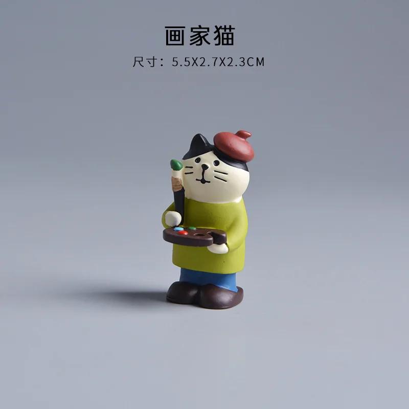 Cute Cartoon Cat Frog Bear Yellow Chair Computer Model Office Ornament Mini Home Decor Crafts Accessories Desktop Figurines Gift