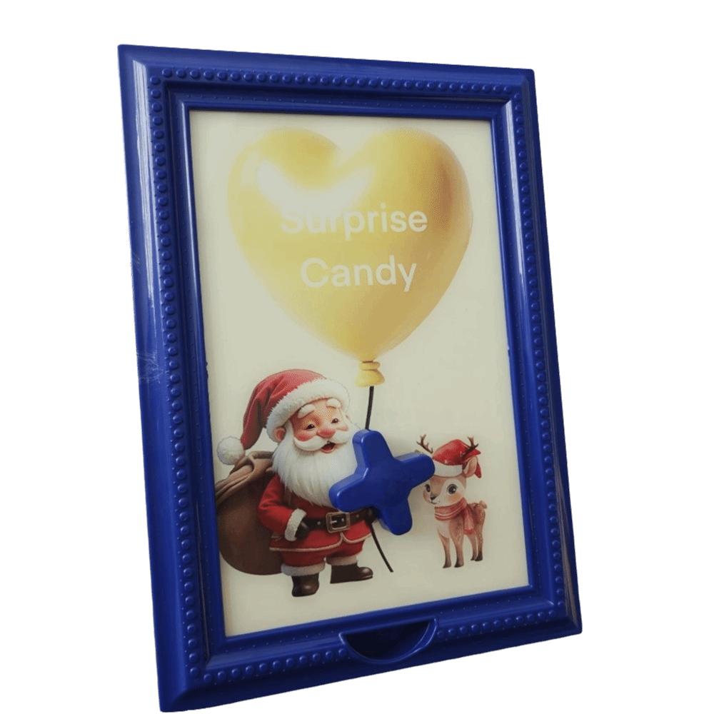 

Rare Creative Design Candy Box Dispenser Desktop Ornaments Plastic Handy Candy Frame Candy Storage синій