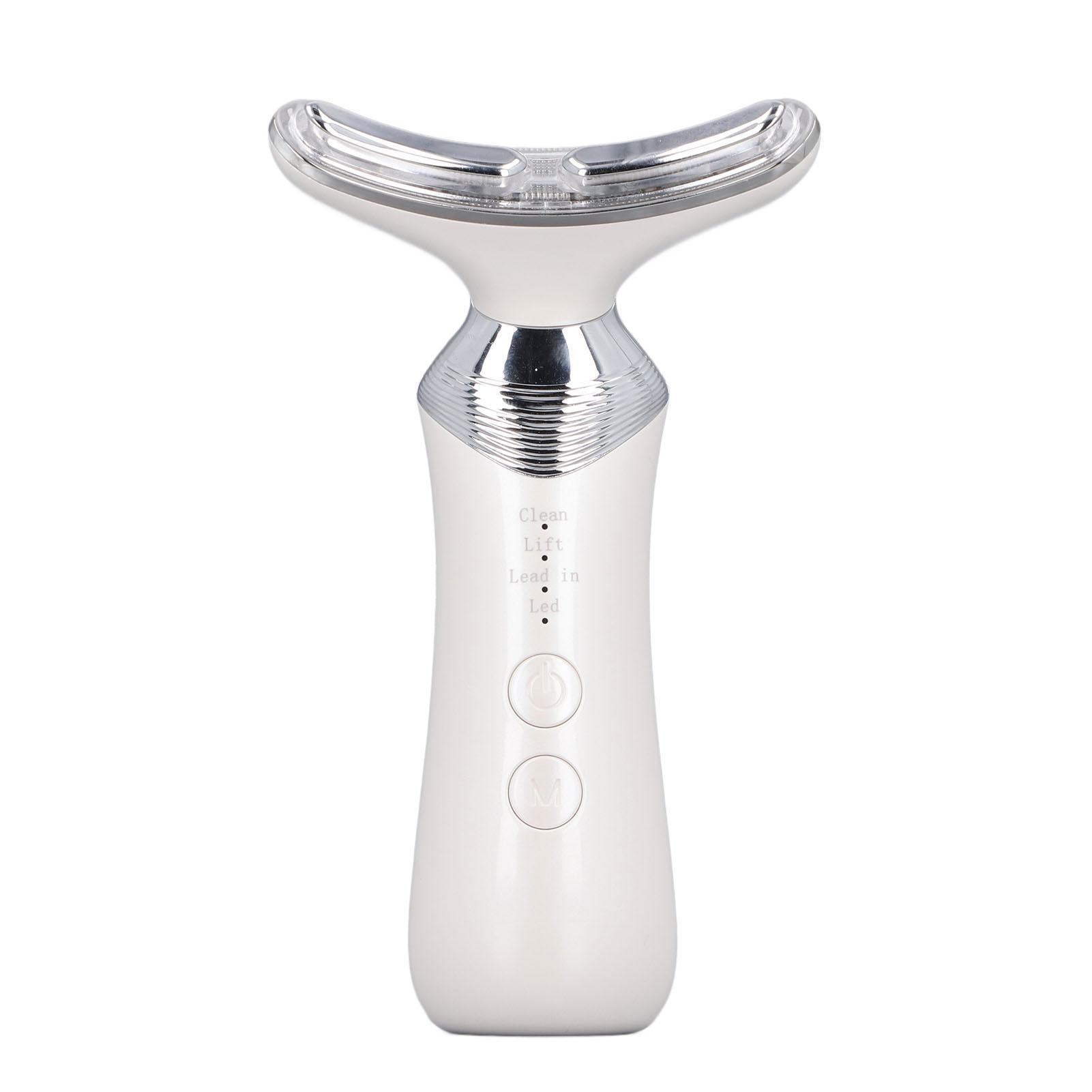 

Массажер для подтяжки лица и шеи, 4 режима, 3 уровня интенсивности микротоков, устройство для подтяжки кожи шеи