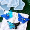 Butterfly Oval Earrings Silicone Mold DIY Jewelry Craft Gifts Making Crystal Epoxy Resin Pendant Necklace Keychain Casting Molds