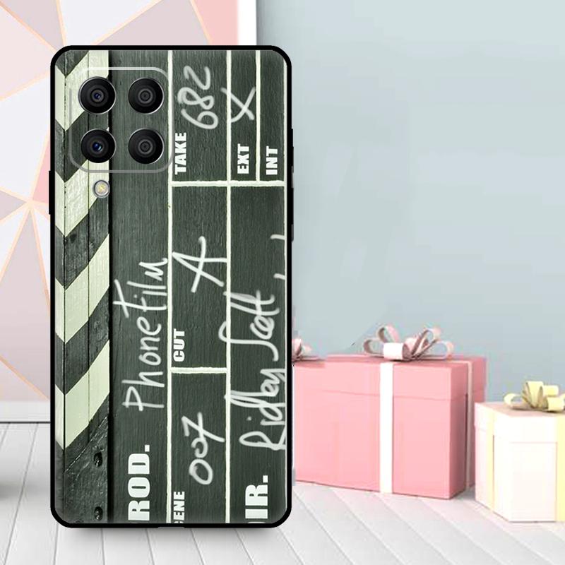 Film Movie Maker Clapperboard Take Case For Samsung Galaxy M56 M52 M32 M53 M16 M11 M21 M31 M35 M12 M13 M14 M15 M36 M55 M34 M54